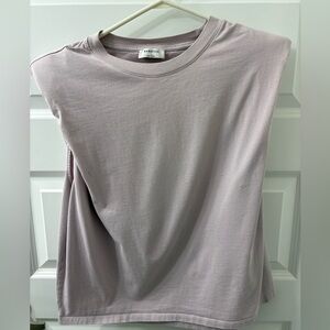 Babaton - Dusty Pink Shoulder Pad Tank
